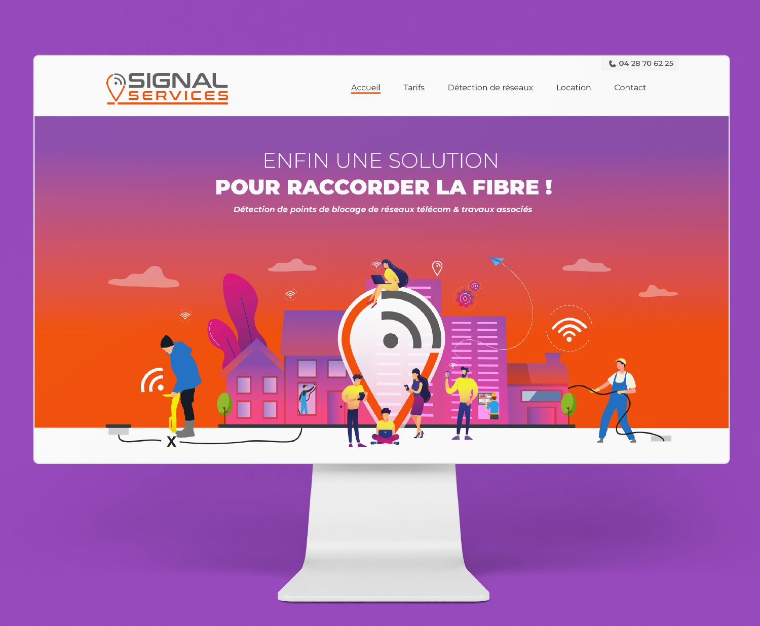 Site internet et communication de Signal Services