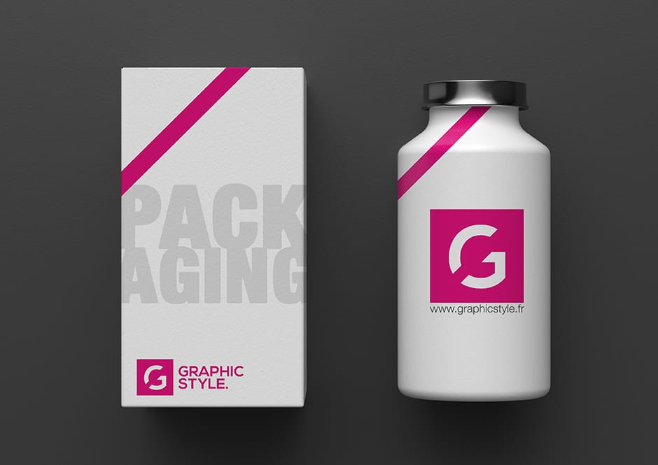 Exemple de création graphique de packaging et d’emballage produit