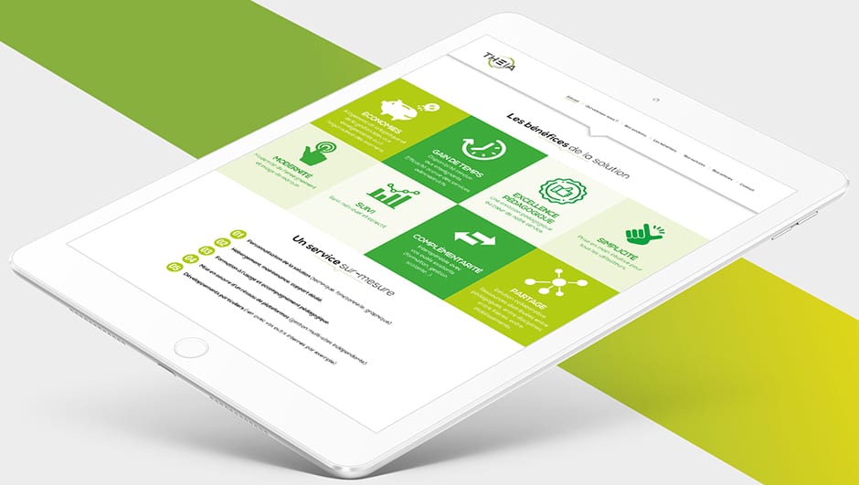 Présentation de l'interface digitale Theia sur tablette